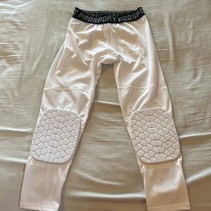 Adult small basketball compression pants with kneepads new